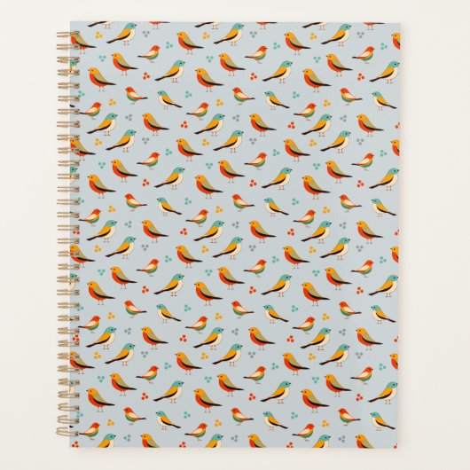 Zoete Moderne Vogels Planner (Voorkant)