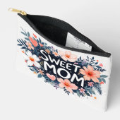 Zoete Moeder Bloemige Make-uptas Gepersonaliseerd Etui (Open)