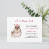Zoete Moeder En Baby Muis Baby Shower Boek Kaart (Staand voorkant)