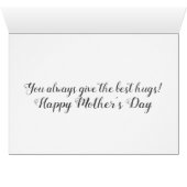 Zoete moeder en baby Octopus Moederdag (Binenzijde Horizontaal (Onderkant))