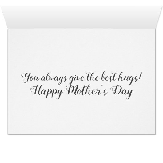 Zoete moeder en baby Octopus Moederdag (Binenzijde Horizontaal (Onderkant))