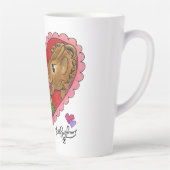 Zoete Moeder en Dochter Dinosaur Heart Latte Mok (Rechts)