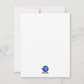 Zoete moeder en kind, platte kerstkaart (Achterkant)