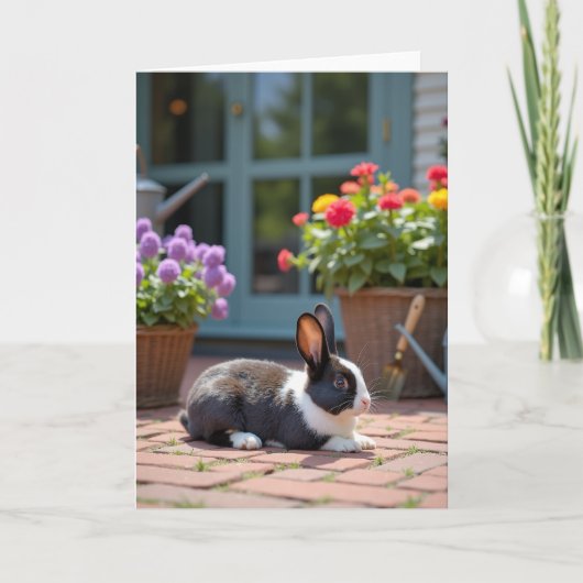 Zoete Moeder Konijn Kaart (Voorkant)