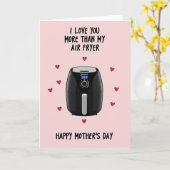 Zoete Moederdag Air Fryer Kaart (Gele Bloem)