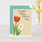 Zoete Moederdag Bloem Grafische Kaart (Gele Bloem)