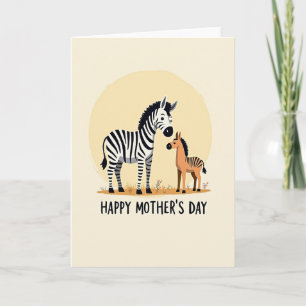 Zoete Moederdag kaart voor paardeneigenaren