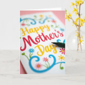 Zoete Moederdag Notitiekaart (Gele Bloem)