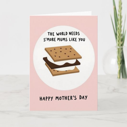Zoete Moeders S'mores Createkaart Kaart (Voorkant)