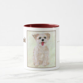 Zoete Morkie Hond Mok