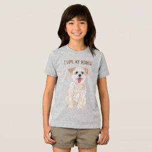 Zoete Morkie Meisje Tri-Blend T-shirt