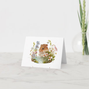 Zoete muis smakende bloemen BLANK Kaart