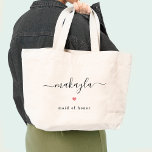 Zoete naam bewerkbare kleur Bruids Party Canvas ta Tote Bag<br><div class="desc">Dit prachtige ontwerp kan worden aangepast aan uw favoriete kleurencombinaties. Het is een geweldig cadeau! Vind stijlvolle kantoorbenodigdheden en geschenken in onze winkel: www.berryberrysweet.com.</div>