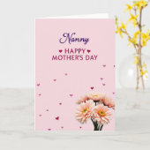 Zoete Nanny Moederdag kaart (Gele Bloem)