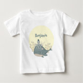 Zoete Nautische Walvis Octopus Baby Borrel (Voorkant)