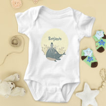 Zoete Nautische Walvis Octopus Baby Borrel