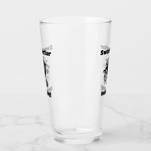 Zoete nectar komt binnen! Busy Bee Buckets Cartoon Glas (Links)