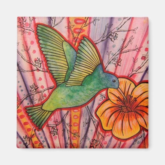 Zoete nectarmagneet magneet (Voorkant)