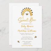 Zoete net als Rainbow-Baby shower Kaart (Voorkant / Achterkant)