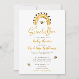 Zoete net als Rainbow-Baby shower Kaart