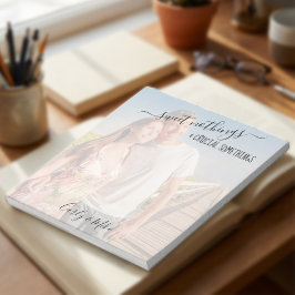 Zoete Nietsjes & Cruciale Dingen Aangepaste Foto Notitieblok
