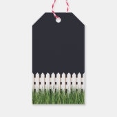 Zoete nieuwe thuis omheining cadeaulabel (Achterkant)