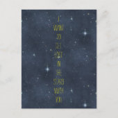 Zoete nodingen: Verloren in de Stars Sterrennacht  Briefkaart (Voorkant)