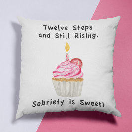 Zoete Nuchterheid: Cupcake met Kaars, Herstelmunt Kussen