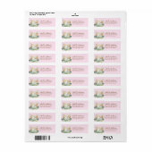 Zoete Oerwouden Baby shower Adres Etiket (Full Sheet)