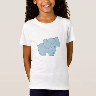 Zoete olifant (blauw) t-shirt