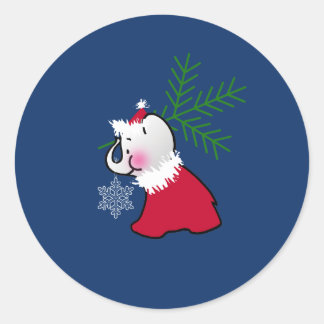 Zoete olifant ronde sticker