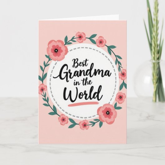 Zoete Oma Liefde Kaart (Voorkant)