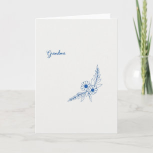 Zoete Oma Script Kaart