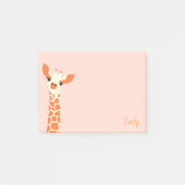 Zoete Oranje Giraffe Post-it® Notes (Voorkant)