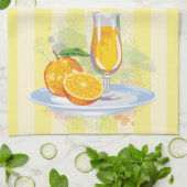 Zoete Oranje juice Kitchen Towel Theedoek (Gevouwen)