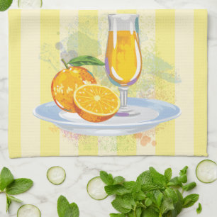 Zoete Oranje juice Kitchen Towel Theedoek