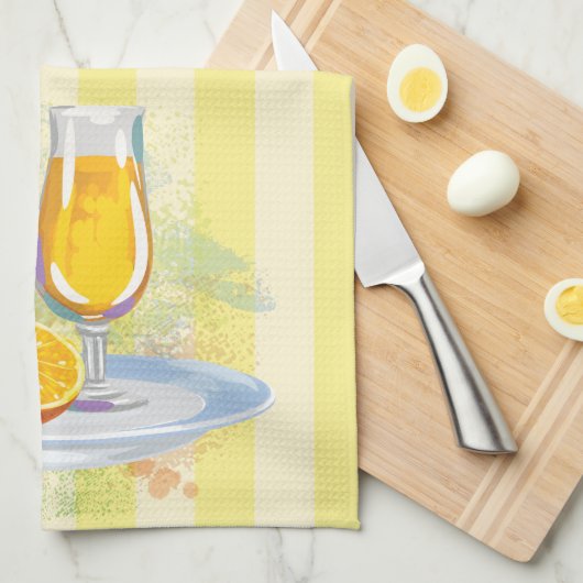 Zoete Oranje juice Kitchen Towel Theedoek (Quarter Fold)