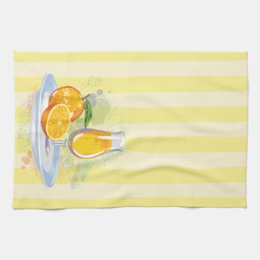 Zoete Oranje juice Kitchen Towel Theedoek (Horizontaal)