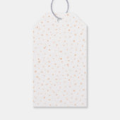 Zoete oranje tijger kind verjaardagsviering cadeaulabel (Achterkant)