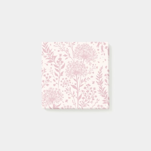 Zoete Paardenbloem Gedempte Roos - Neutraal Post-it® Notes (Voorkant)