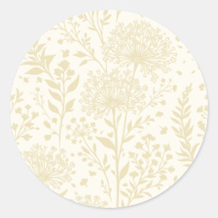 Zoete Paardenbloem Gouden Tarwe - Neutraal Ronde Sticker