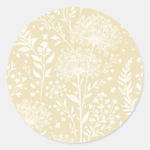 Zoete Paardenbloem Neutraal - Gouden Tarwe Ronde Sticker