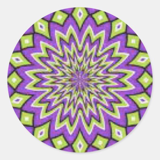 Zoete paarse, en groene stickers (Voorkant)