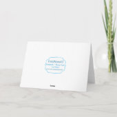 Zoete Paarse Lolly Bedankkaart (Achterkant)