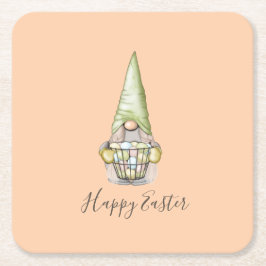 Zoete paaskoepel met eieren kartonnen onderzetters