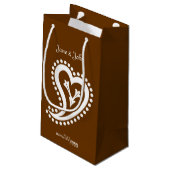 Zoete Paisley Harten in Chocolade Cadeautas (Achterkant Gekanteld)