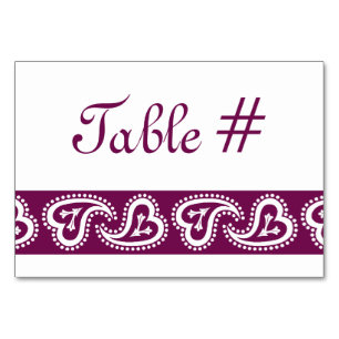 Zoete Paisley Hearts in Wijntafel-Kaart Kaart
