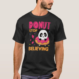 Zoete panda dieren in donut zoete panda t-shirt