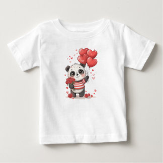 Zoete Panda Liefde – Illustratie van Hart & Rozen