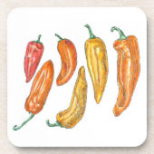 Zoete paprika's bier onderzetter (Voorkant)